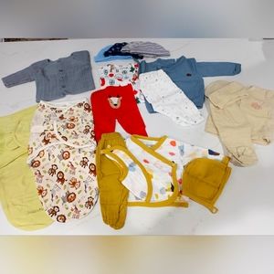 Bundle of baby boy clothes newborn - 3 mo nths